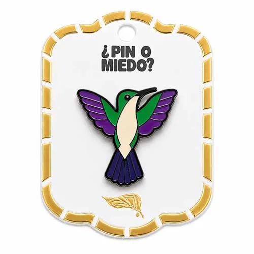 Pin metálico Colibrí