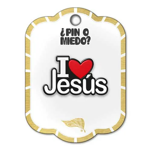 Pin metálico Yo amo a Jesús 