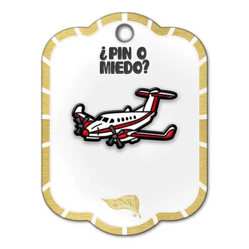 Pin metálico Avión ref 3