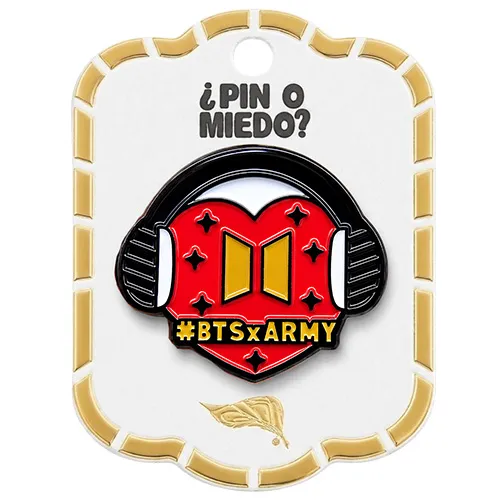Pin Metálico Corazón BTS x ARMY