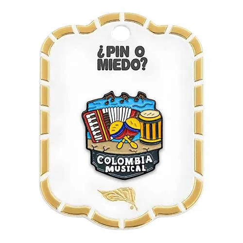 Pin metálico Colombia Musical