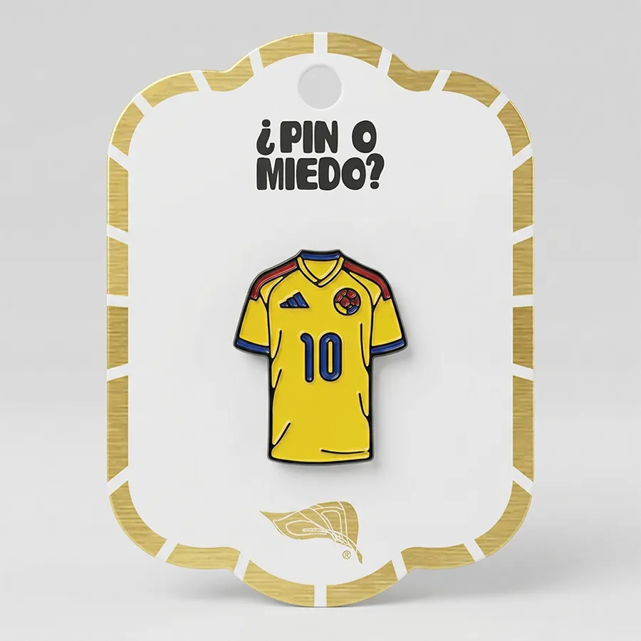 Pin metálico Camisa Colombia 2026