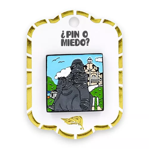 Pin metálico "Hombre a caballo"