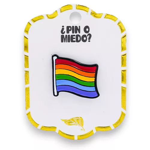 Pin metálico bandera LGBTIQ+