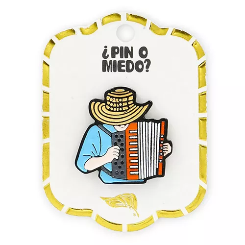 Pin metálico Acordeonero