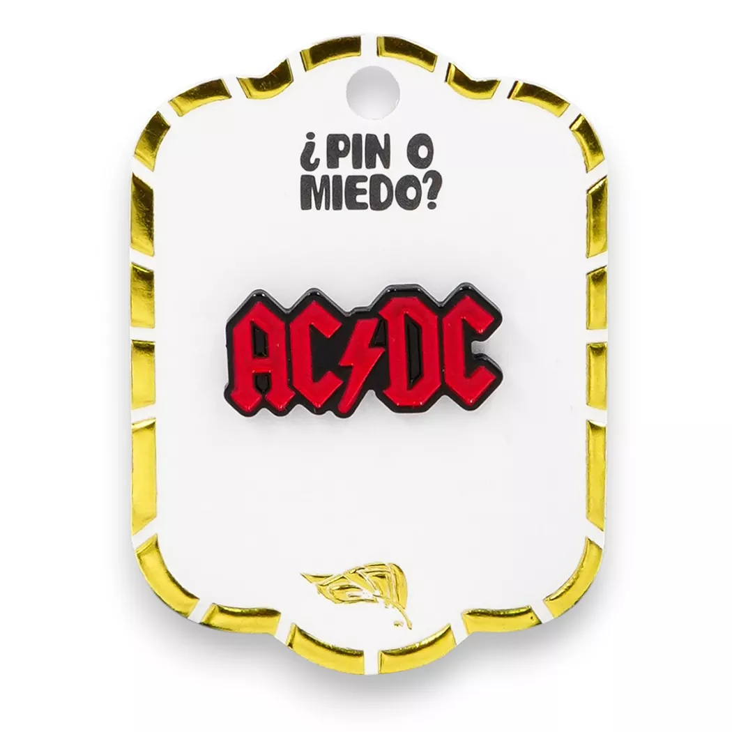 Pin metálico banda AC/DC