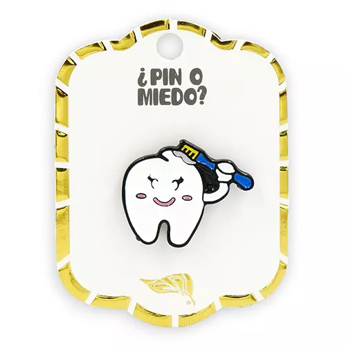 Pin metálico Muelita