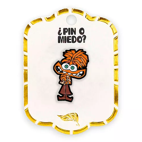 Pin metálico intensamente ansiedad