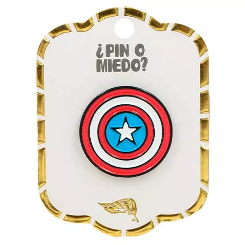 Pin metálico escudo capitán américa