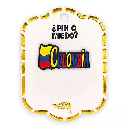 Pin metálico letras colombia