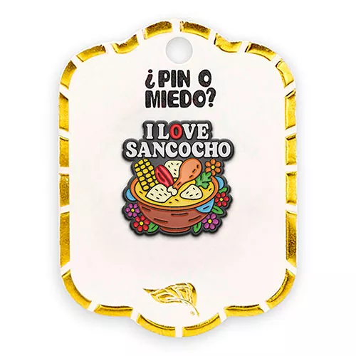 Pin metálico I love Sancocho