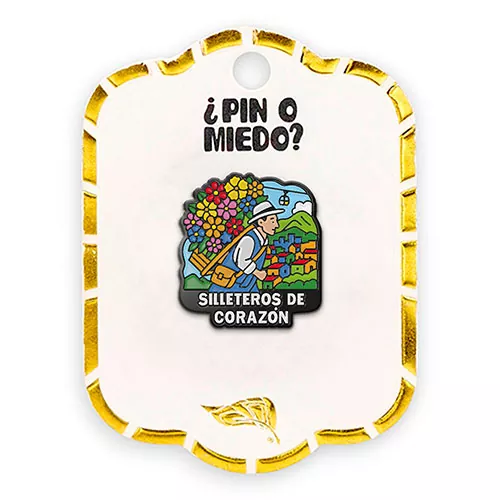 Pin metálico Silleteros de corazón