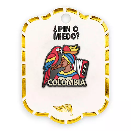 Pin metálico típicos colombianos ref 2