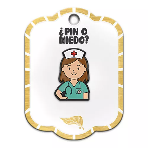 Pin metálico enfermera
