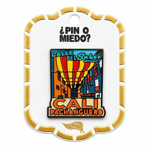Pin metálico Calle del sabor