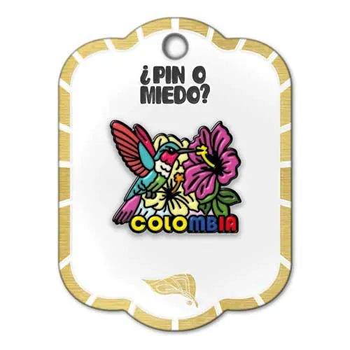 Pin metálico Colibrí Colombia