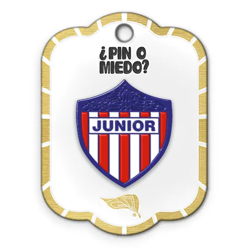 Pin metálico Junior de Barranquilla